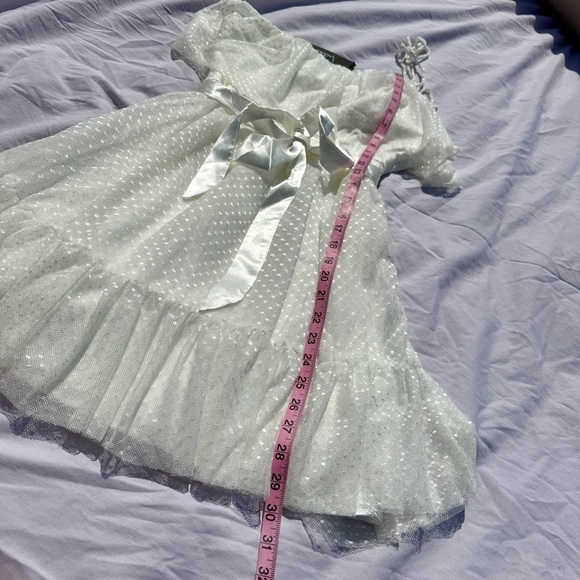 Lulus Ivory One-Shoulder Ruffle Mini Dress - Picture 5 of 6